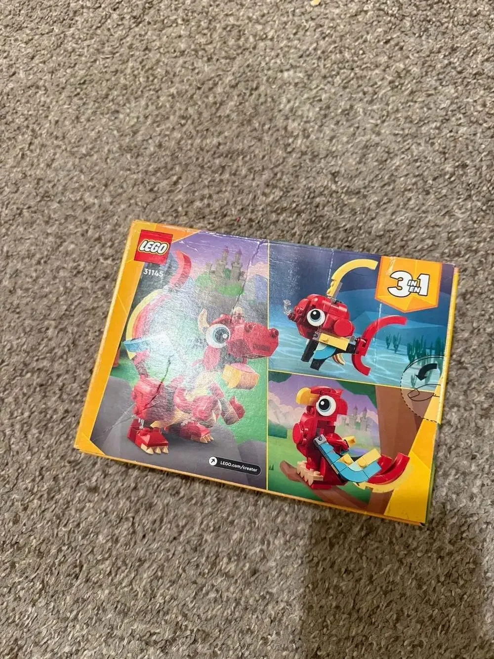 LEGO Creator 3-in-1 Red Dragon Set 31145